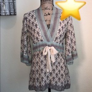 ⭐️Studio M pretty silk top in pastel colors